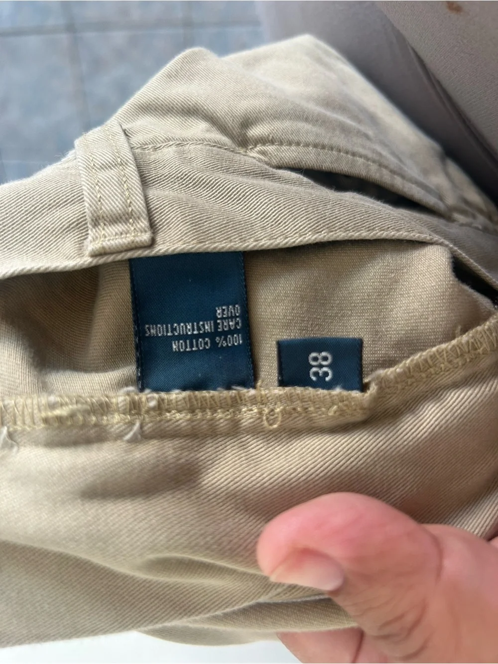 Polo Ralph Lauren Shorts Mens 38 Chino Flat Front Khaki School Preppy (1763)